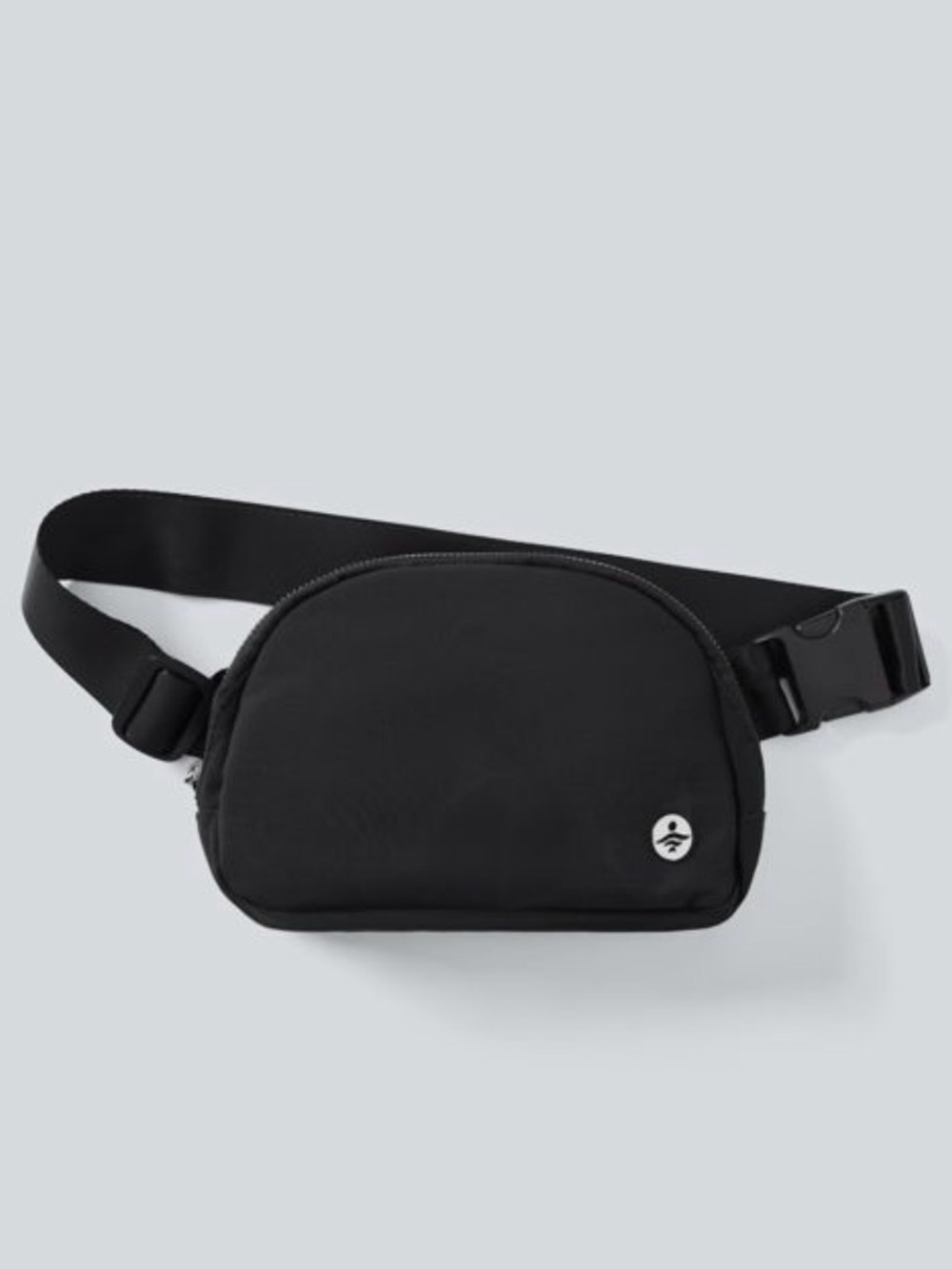 Black Crossbody Belt Bag with Adjustable Strap